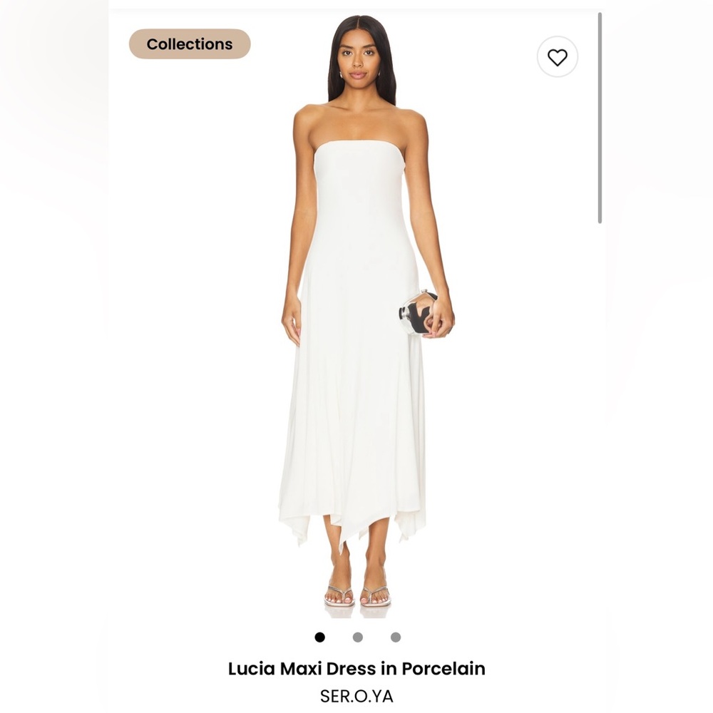 SER.O.YA Lucia Maxi Dress in Porcelain